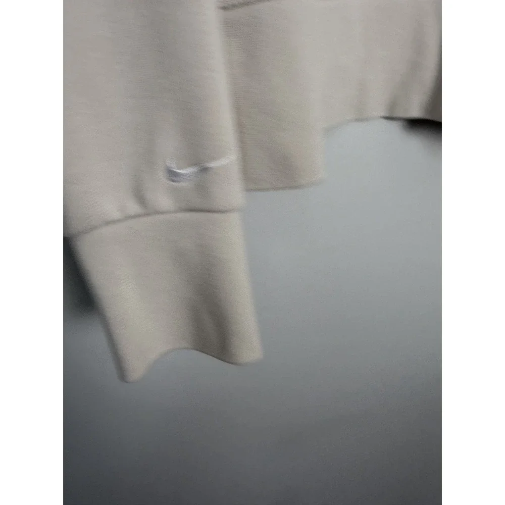 Nike Cotton Terrycloth Lined‎ Logo Embossed Crew Neck Pullover Sweatshirt Large